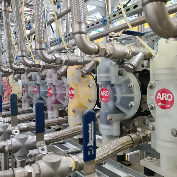 2-Zoll-Polypropylen-Membranpumpen der EXP-Serie für den Einsatz in der Lackindustrie