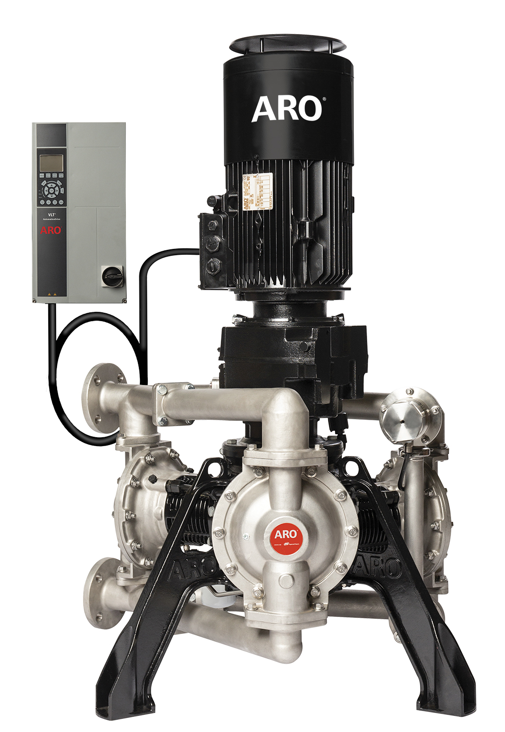 VFD가 장착된 ARO의 EVO 시리즈 전기 다이어프램 펌프