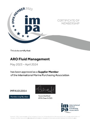 IMPA Certificate Supplier 2023 - ARO流体管理.pdf