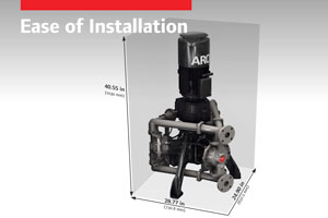 Elektryczna pompa membranowa serii EVO firmy ARO jest łatwa w instalacji