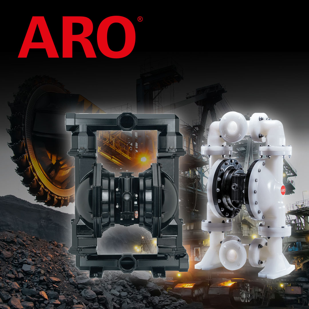 ARO Diaphragm pumps for chemical transfers in mining