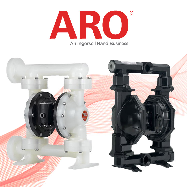 Air operated diaphragm pumps of ARO.